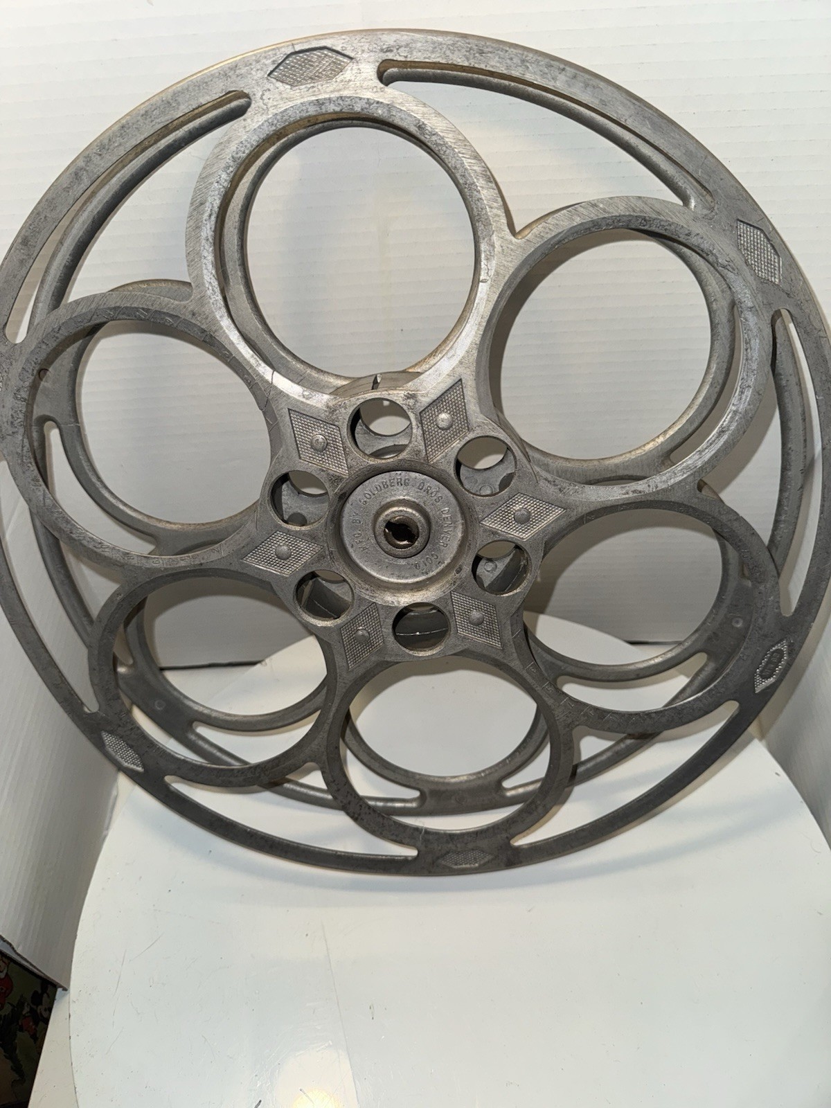 Goldberg Bros. Aluminum 6 Hole 20 Min. Film Reel Movie Projector