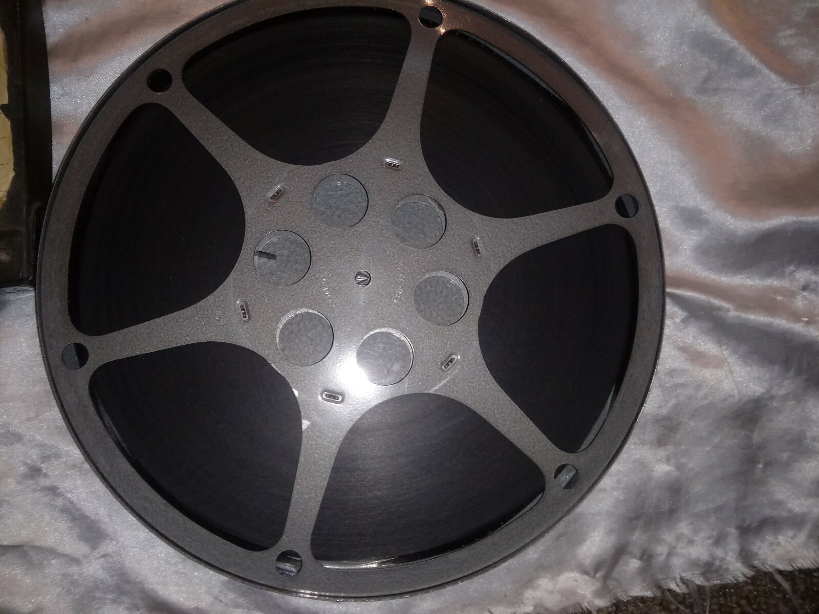 RARE VINTAGE SPAULDING FILM CO GENUINE HARD VULCANIZED TRUNK FILM CASE & REEL