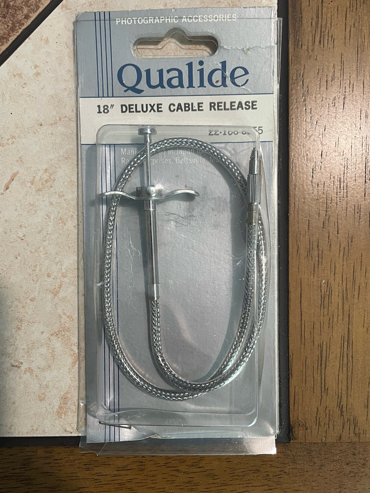 Vintage Qualide 18″ Deluxe Cable Release In Unopened Package