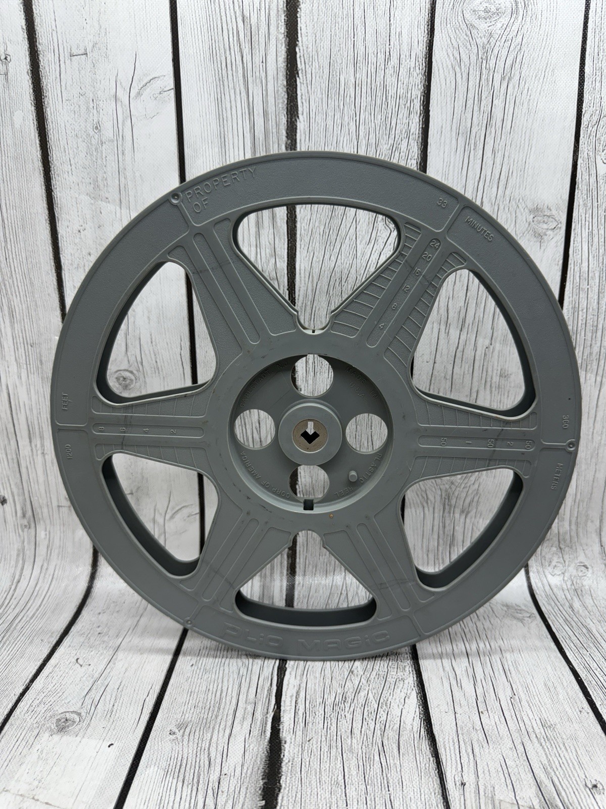 Plio Magic 1200ft 33min 12″ Reel Plastic Vintage USA