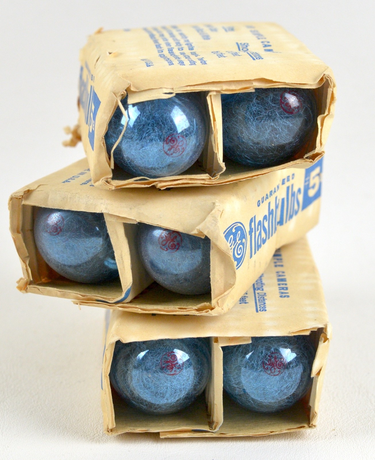 Vtg GE Flashbulbs #5B New Old Stock Lot of 12