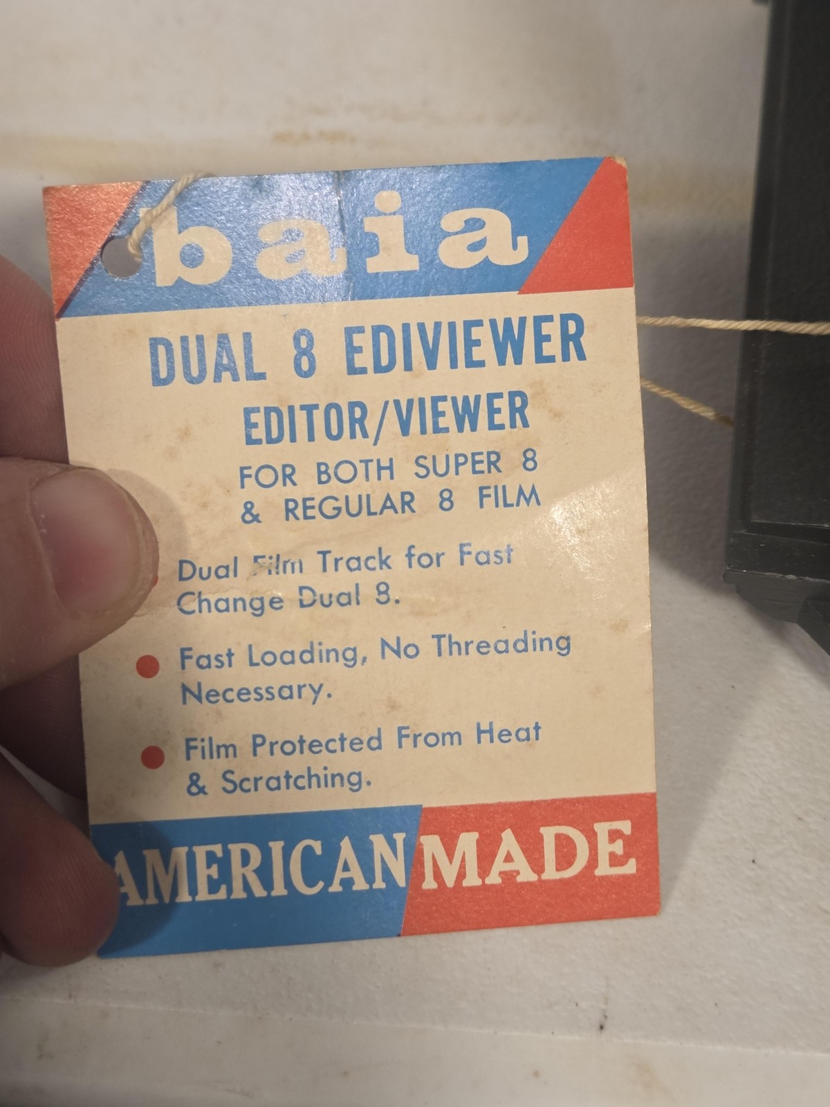 Vintage Baia Dual 8 Ediviewer II Super 8 Film Editor Viewer Mark II Made In USA