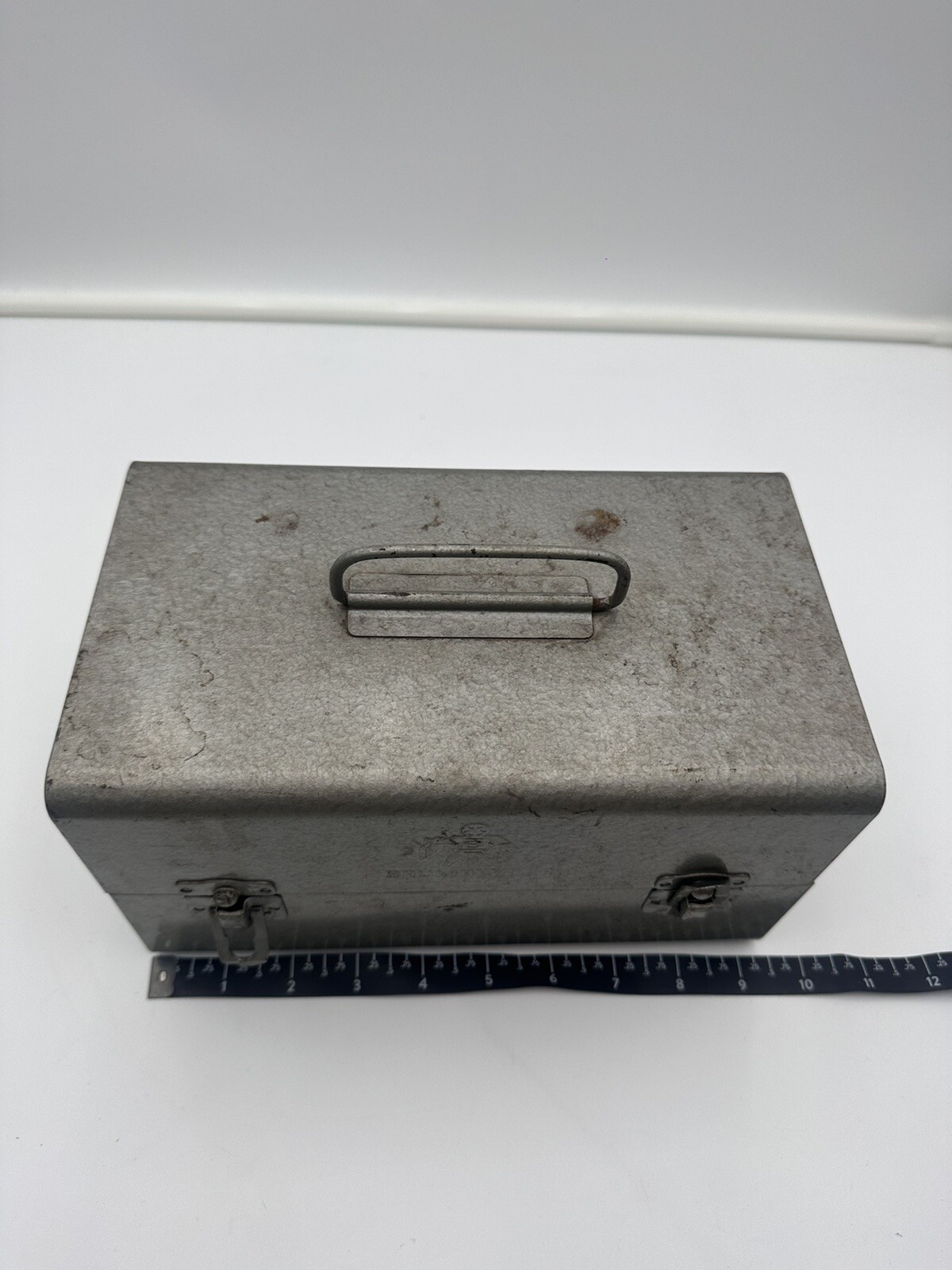 Vintage Brumberger 12 Reel 8mm Film Storage Case Metal Box Holder With 2 Reels