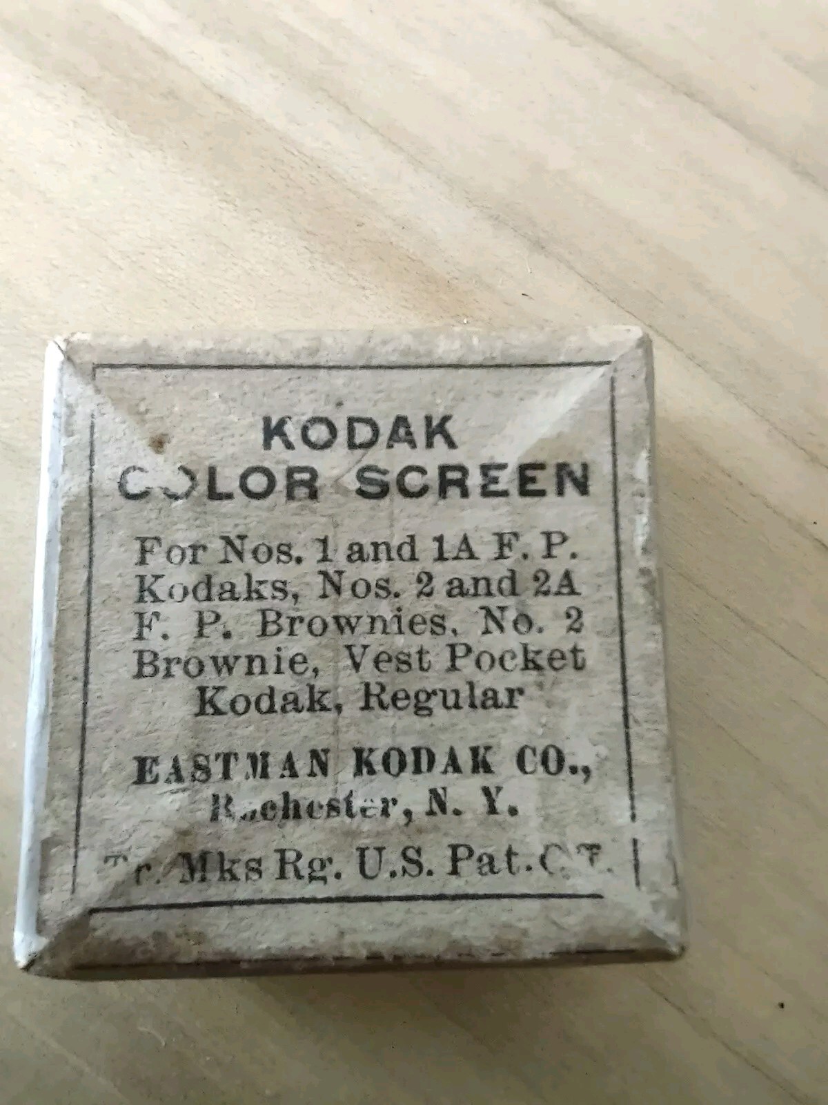 Vintage Kodak Film Cannister And Color Screen (Damaged) – Lot Of 2