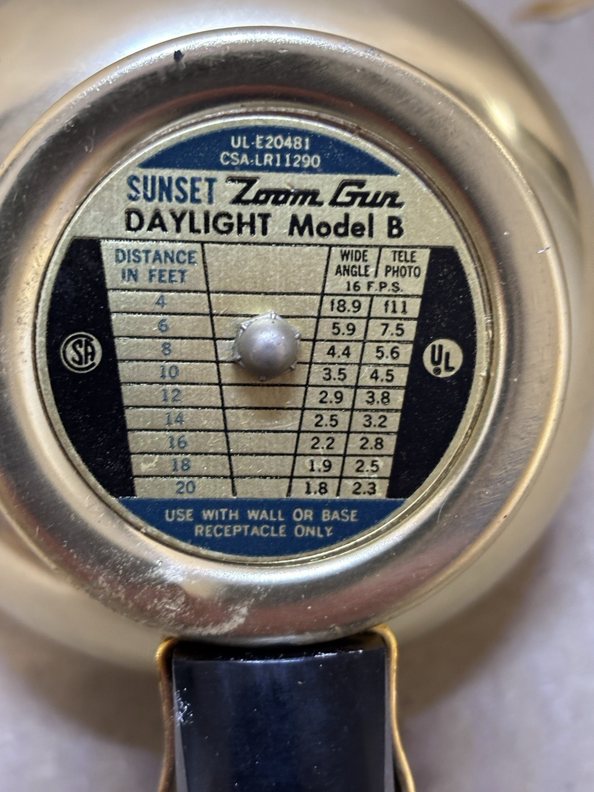 Sunset Zoom Gun Daylight Model B Super Bright 650 Watt Photography Spotlight