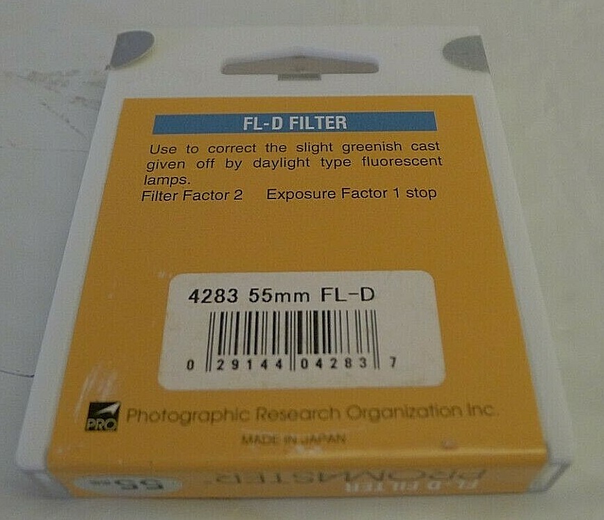 Promaster 55mm FL-D Filter +Protective Case – Japan