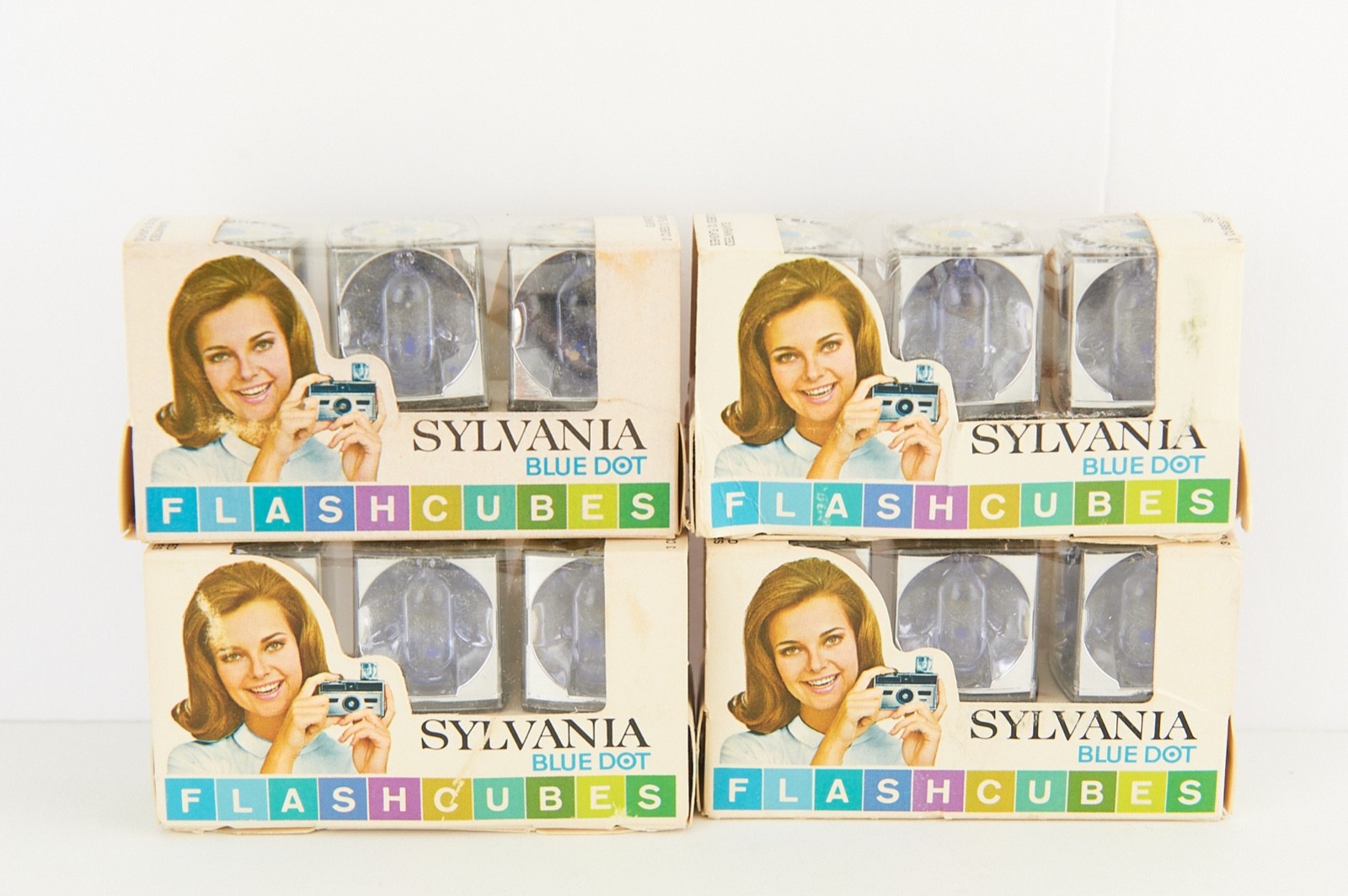 Sylvania Blue Dot Flash Cubes, 3 Cube Pack, New Old Stock