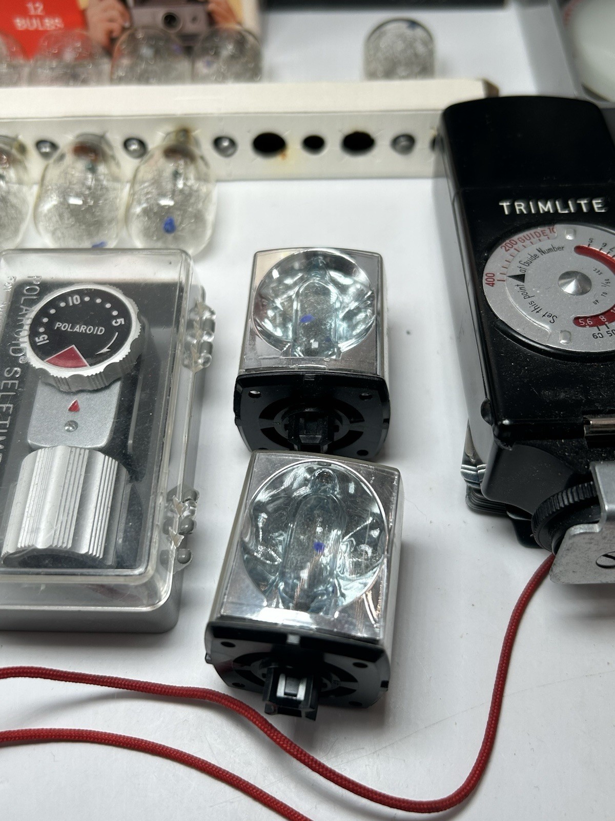 Vintage Camera Parts Lot For Kodak Land Camera, Sekonic, Trimlite…