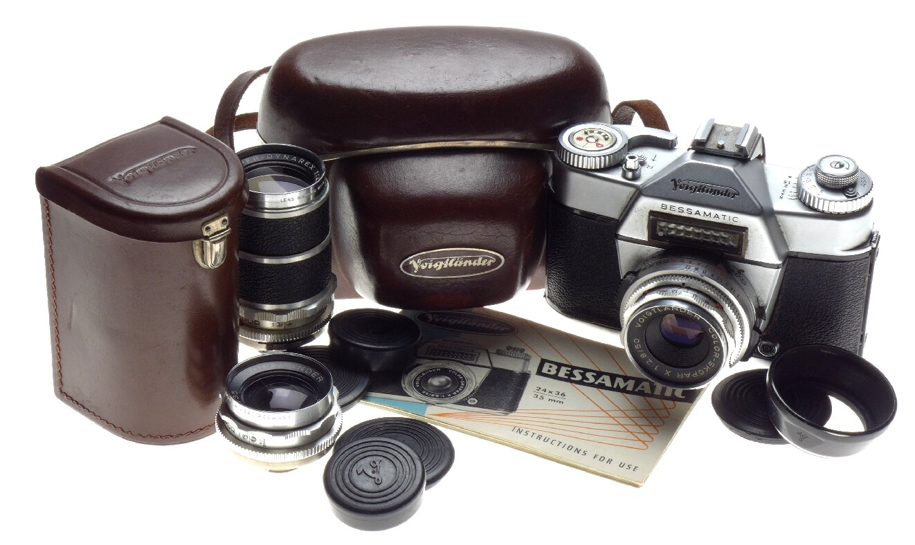 Voigtlander bessamatic color-skopar x 1:2.8/50 skoparex 1:3.4/35 super-dynarex