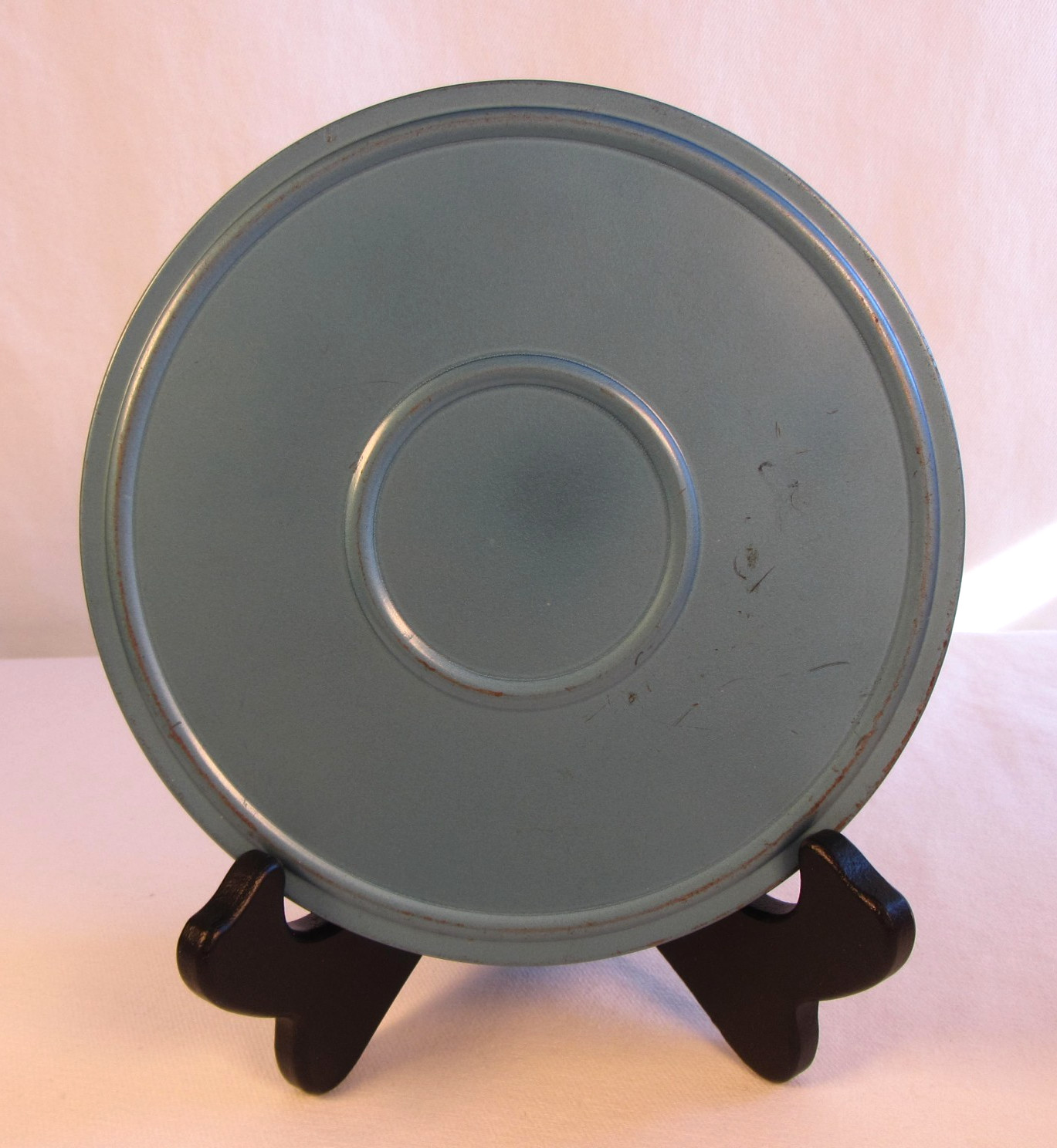 Vintage One 8mm 400 Ft 7 Inches Metal Movie Reel with Case blue Compco Corp