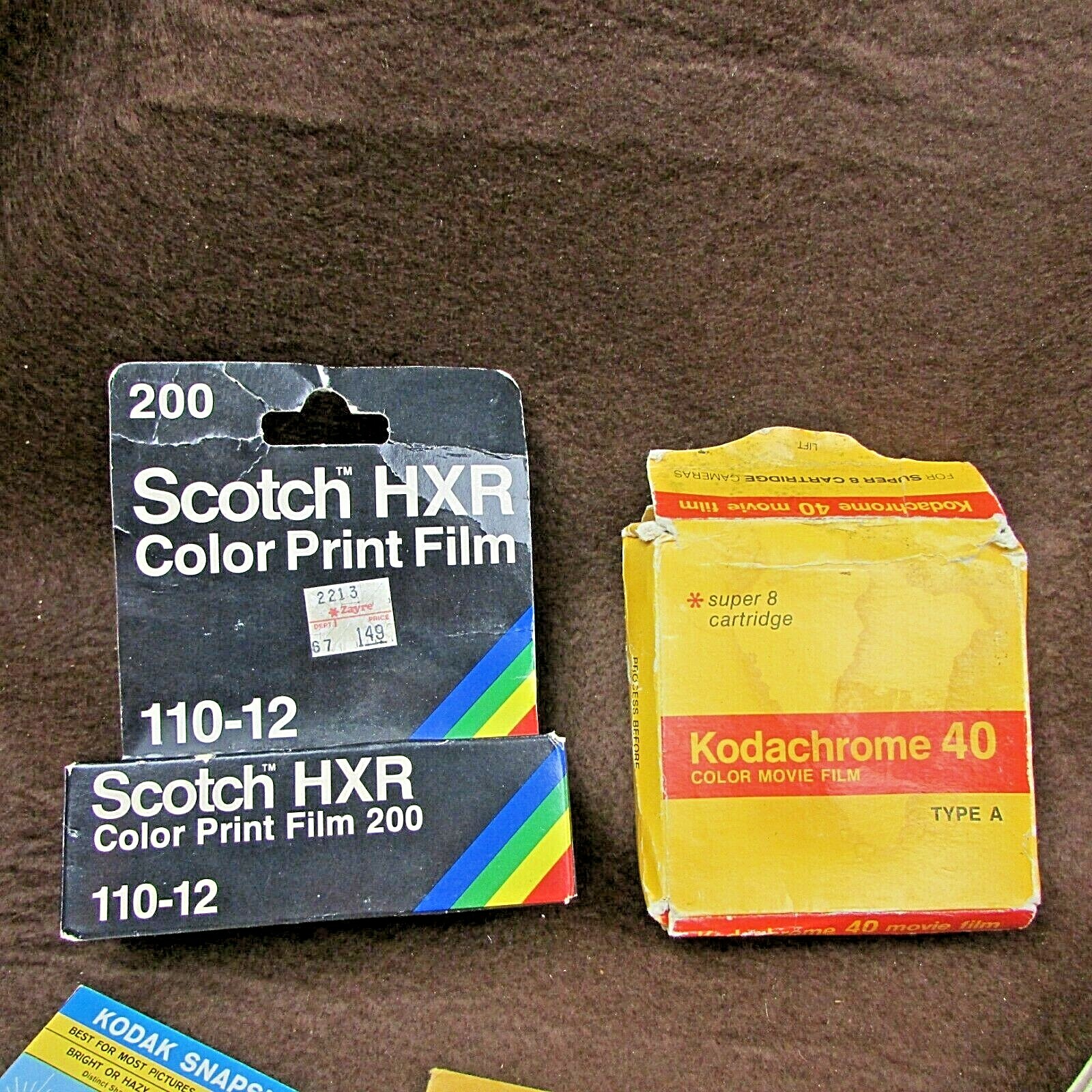 Lot of vintage camera film & accessories Kodak