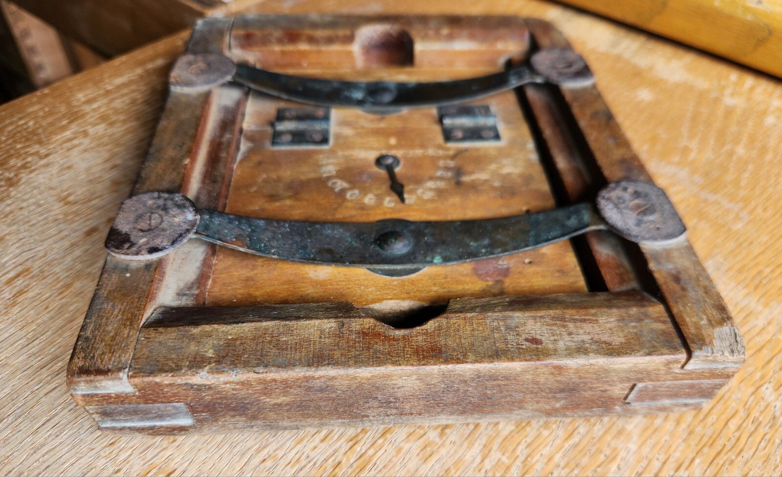 Scovill Mfg. Co. 7×6″ Antique Wood Glass Negative Photo Frames Holders