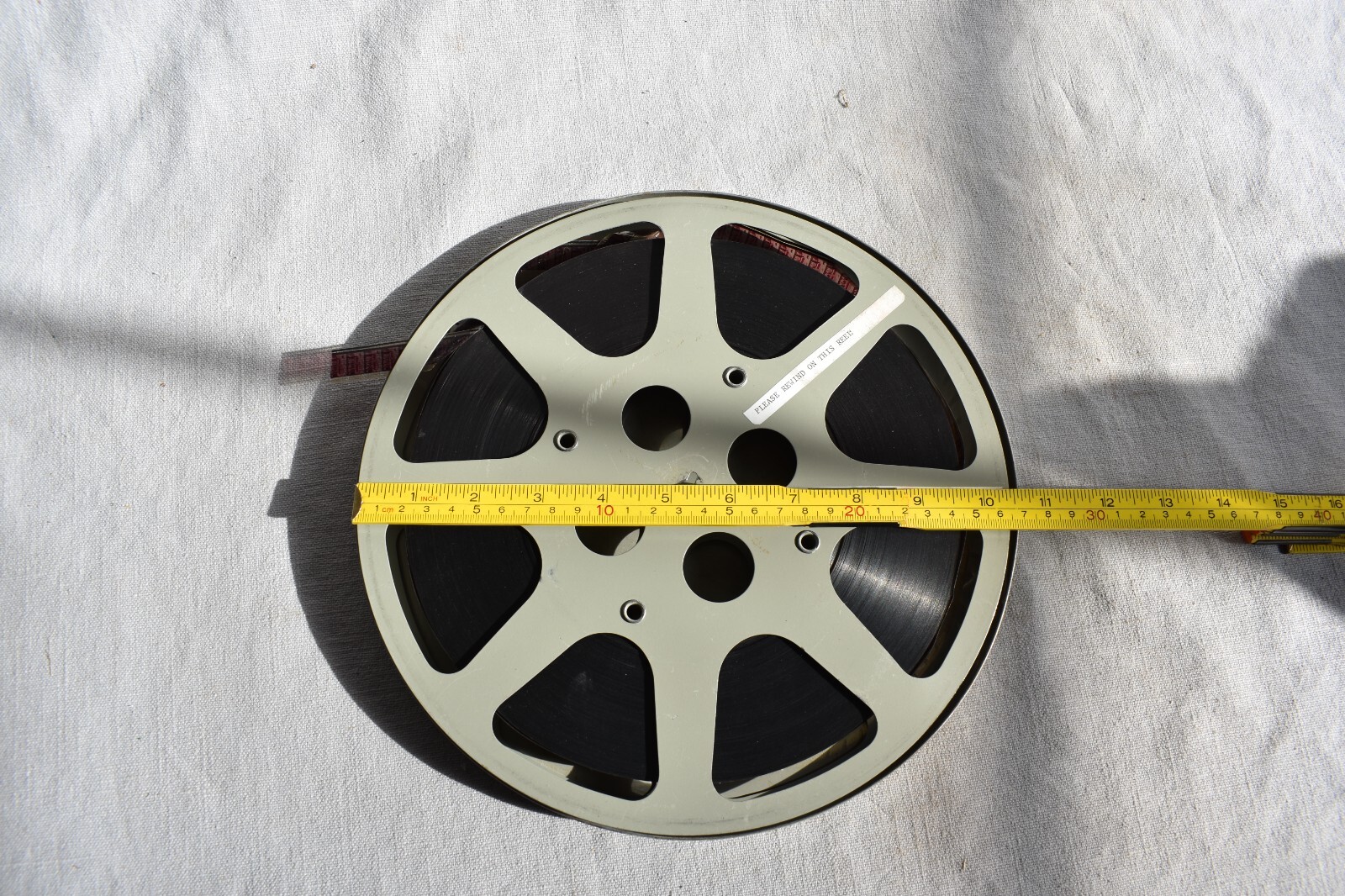 Vintage 16MM Film Christmas Is Lutheran Church Metal Can Top Only and Reel