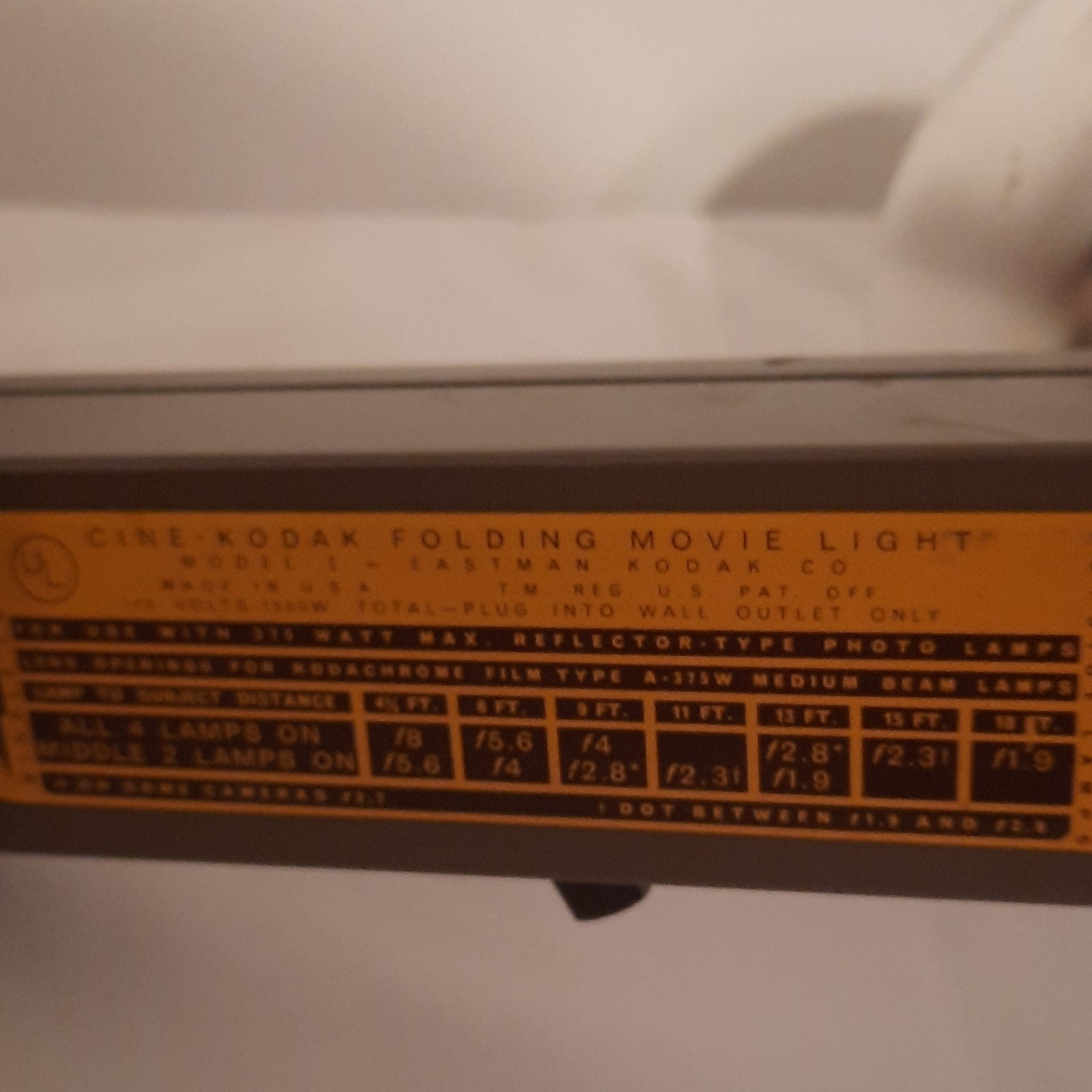 Kodak Cine-Kodak Folding Movie Light Model I Bulbs