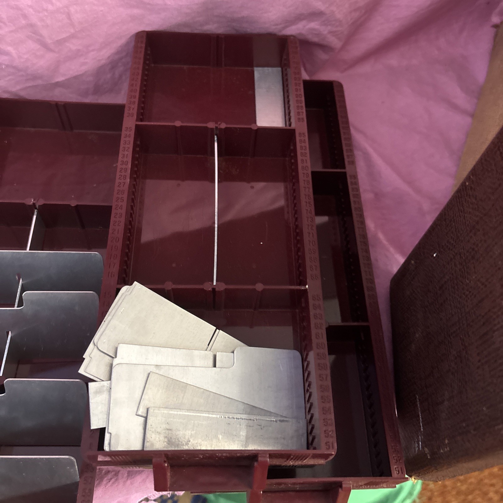 Vintage Baja Barnett & Jaffee Carry Case w 3 Bakelite Drawers for SLIDES 1940’s