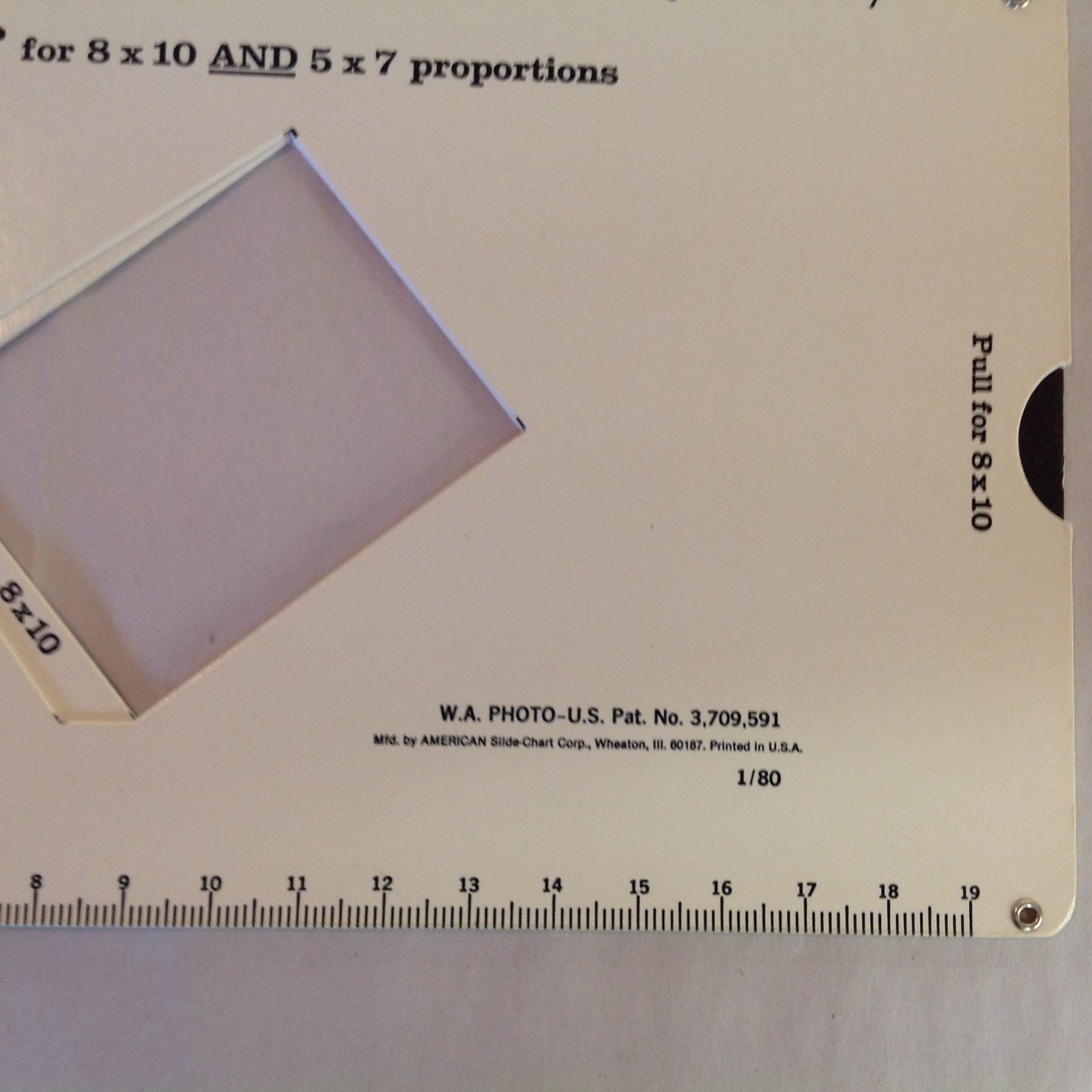 Vtg 2 In One Cropper For 8 x 10 and 5 x 7 Photo Prints Model-87 American Slide