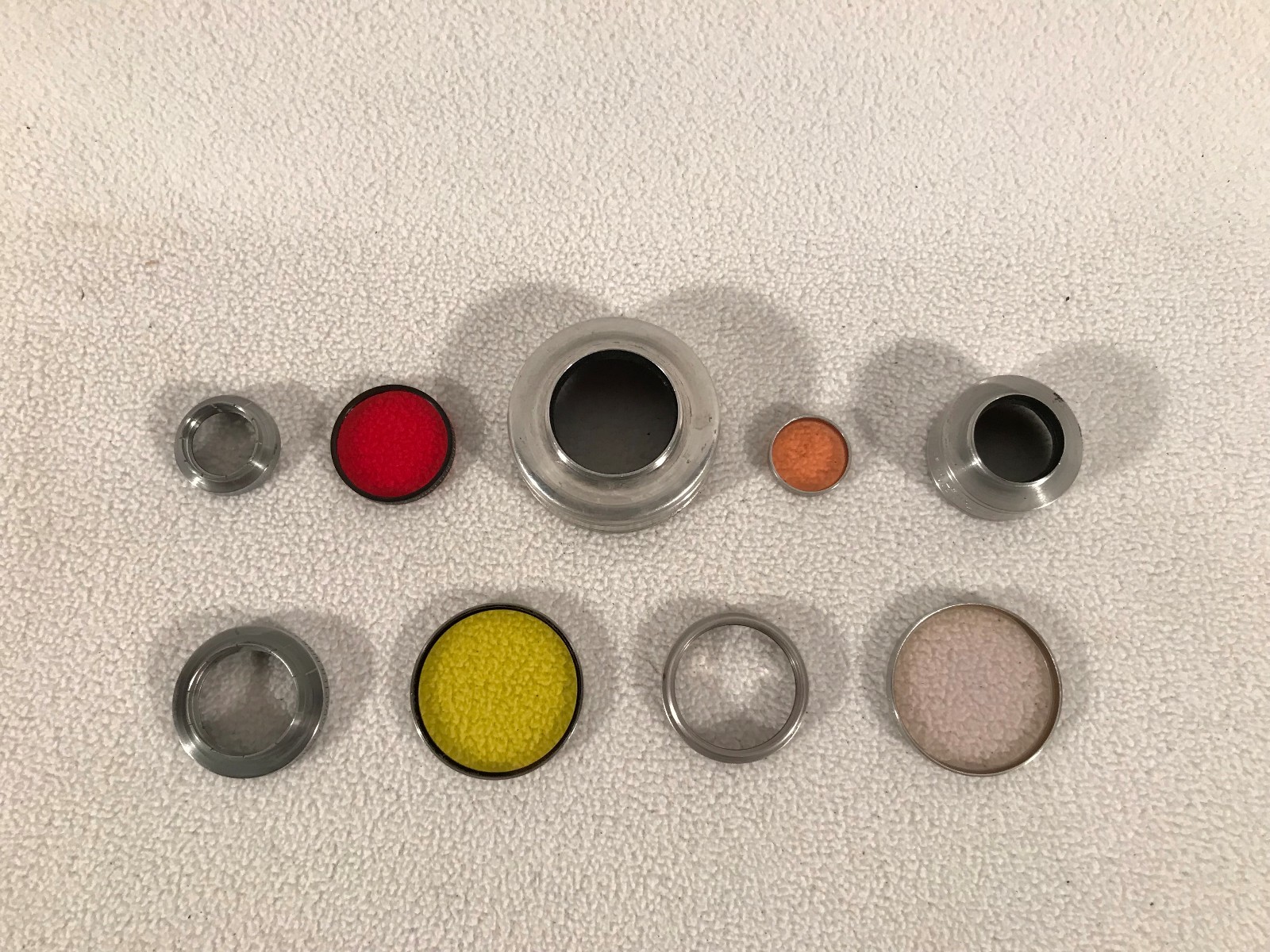 (9) Vintage Kodak Series IV V VI Filters & Adapter Rings