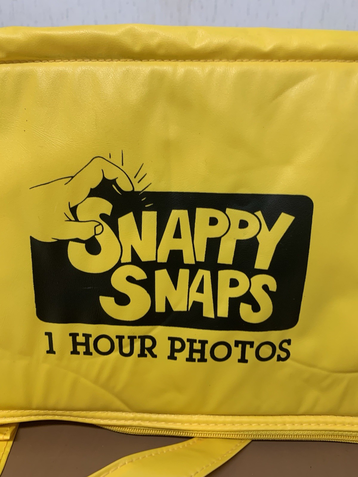 Kodak Yellow VTG Advertising Cooler Bag Gold Film Snappy Snaps 1h Photos 1980s