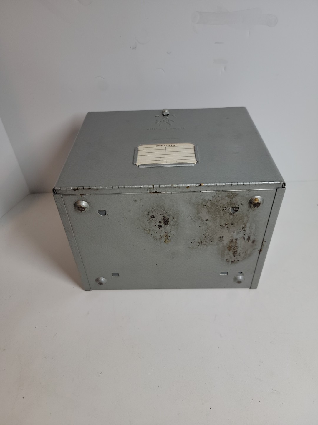 BRUMBERGER 8mm Movie Metal Storage Case with 5 Reels Vintage