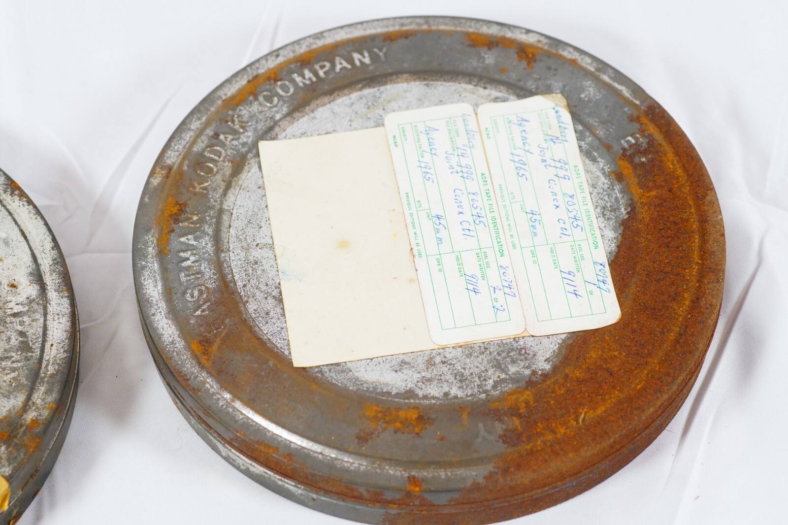 1960’s Eastman Kodak Company Vintage Metal 16MM Film Reel Canisters 7.25″