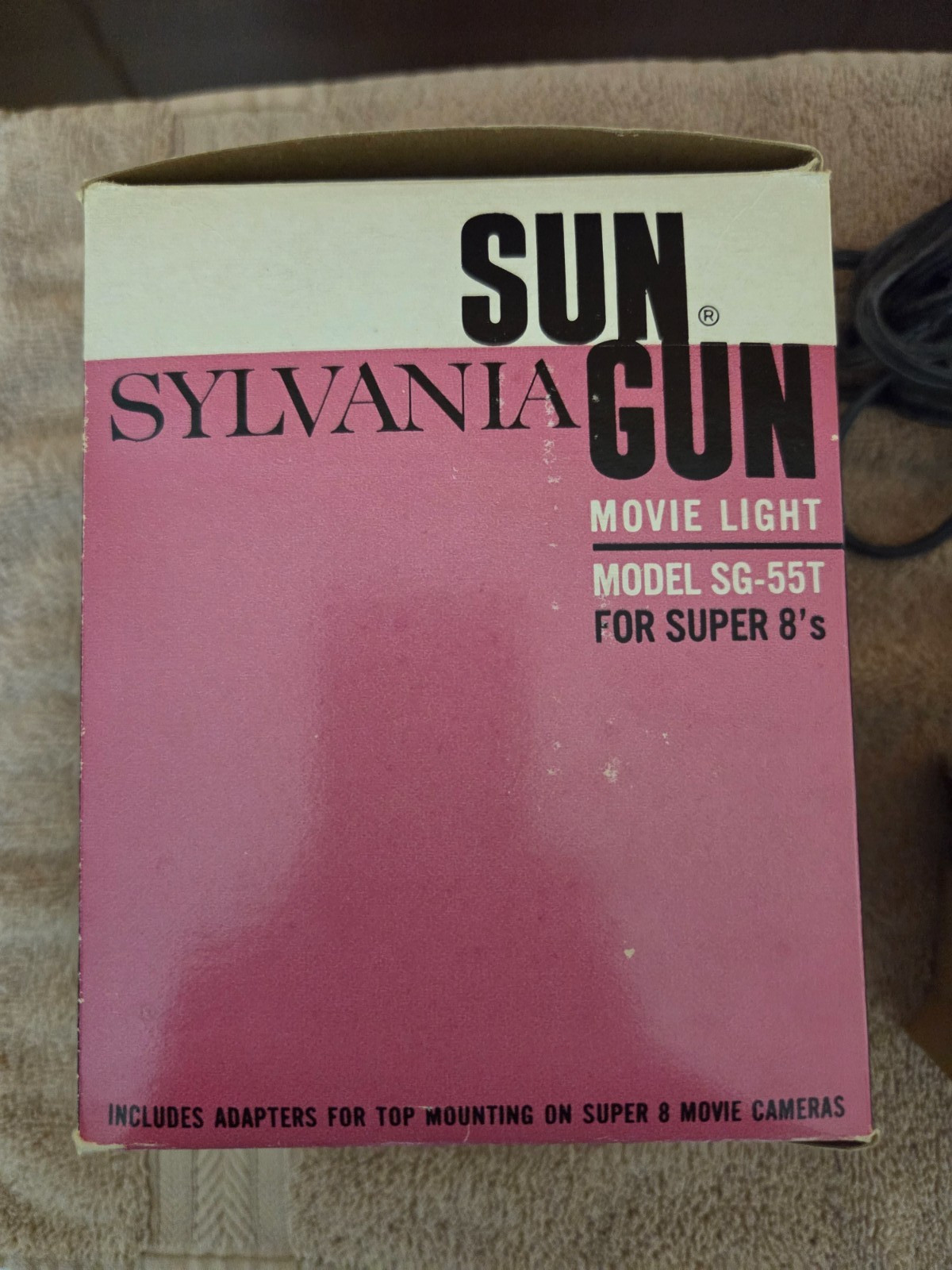 Sylvania Sun Gun Movie Light for Super 8’s Model SG 55-T