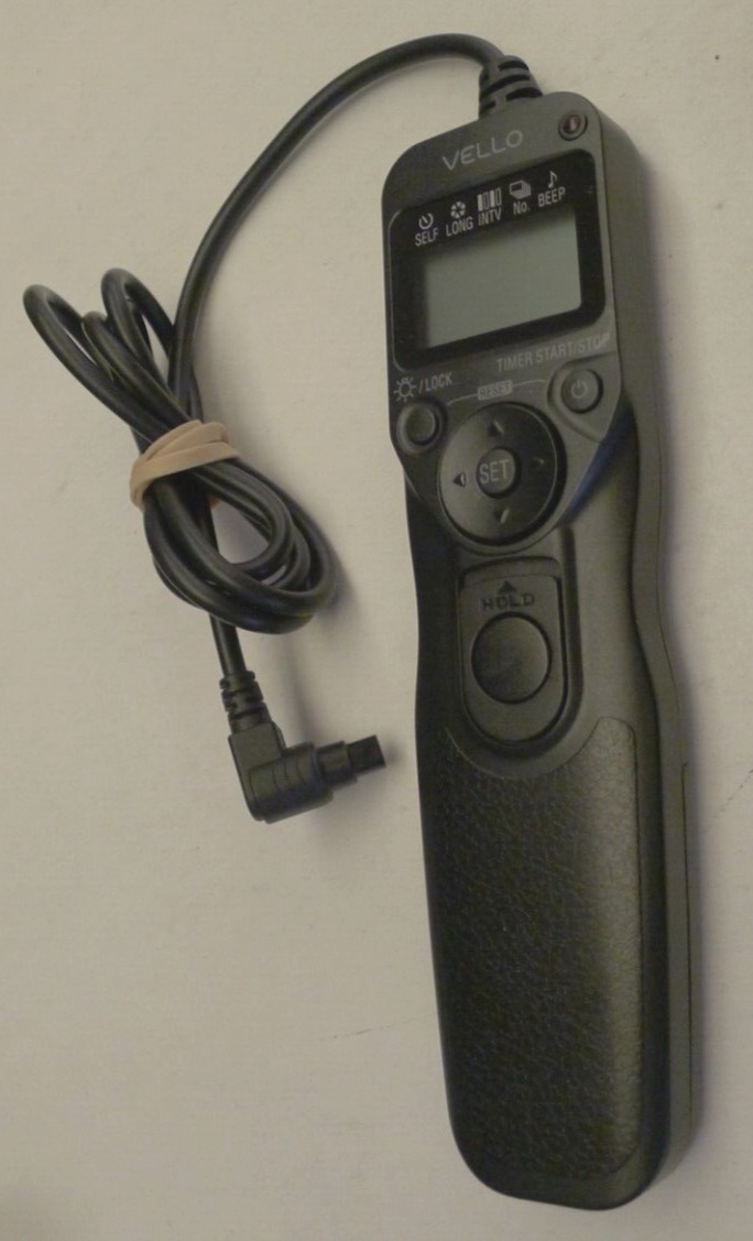 Vello ShutterBoss II RC-C211 Timer Remote Switch for 3-Pin Canon – Used – Works