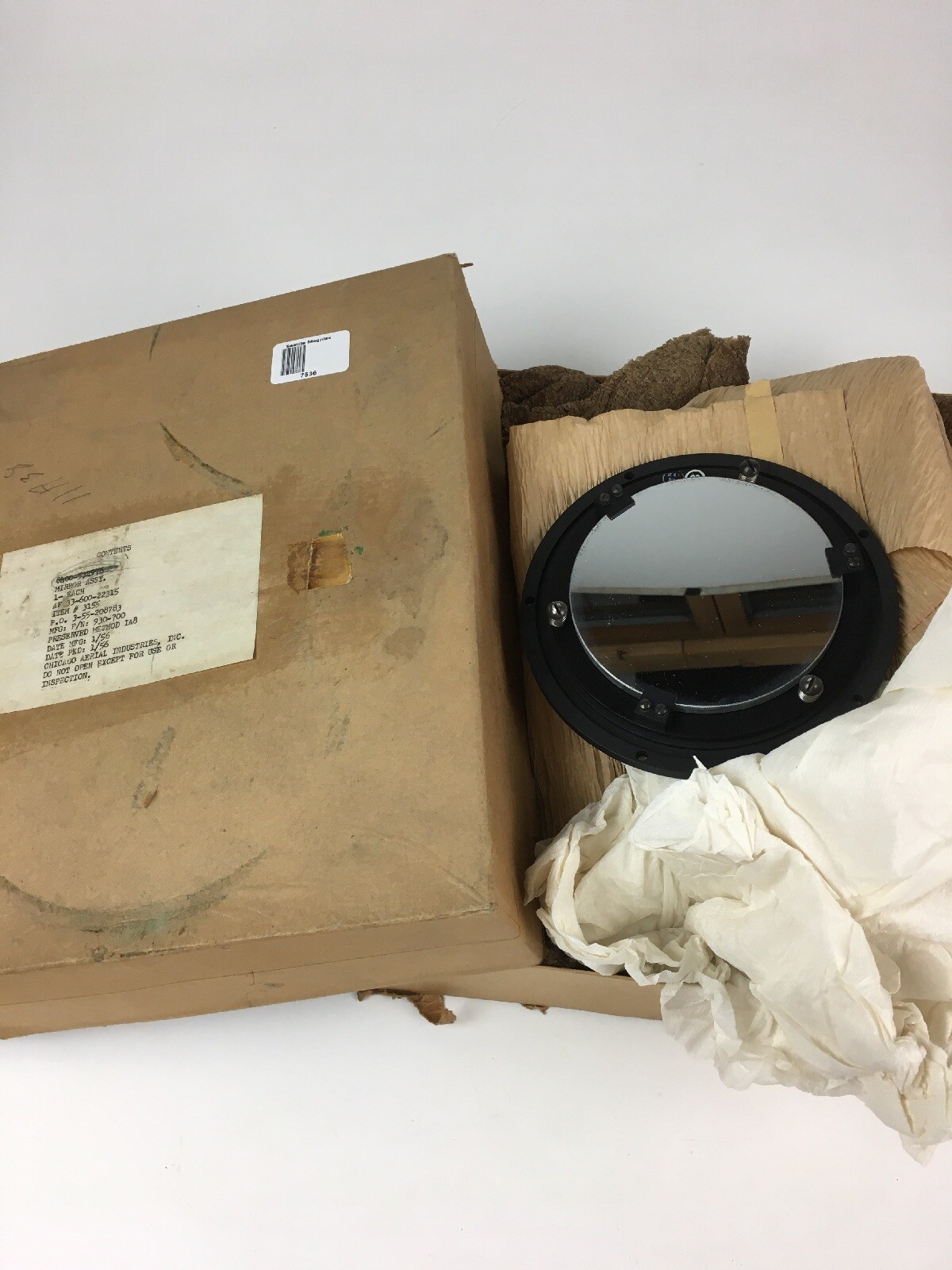 Chicago Aerial Industries mystery mirror assembly – 33-600-22315 – 1950’s