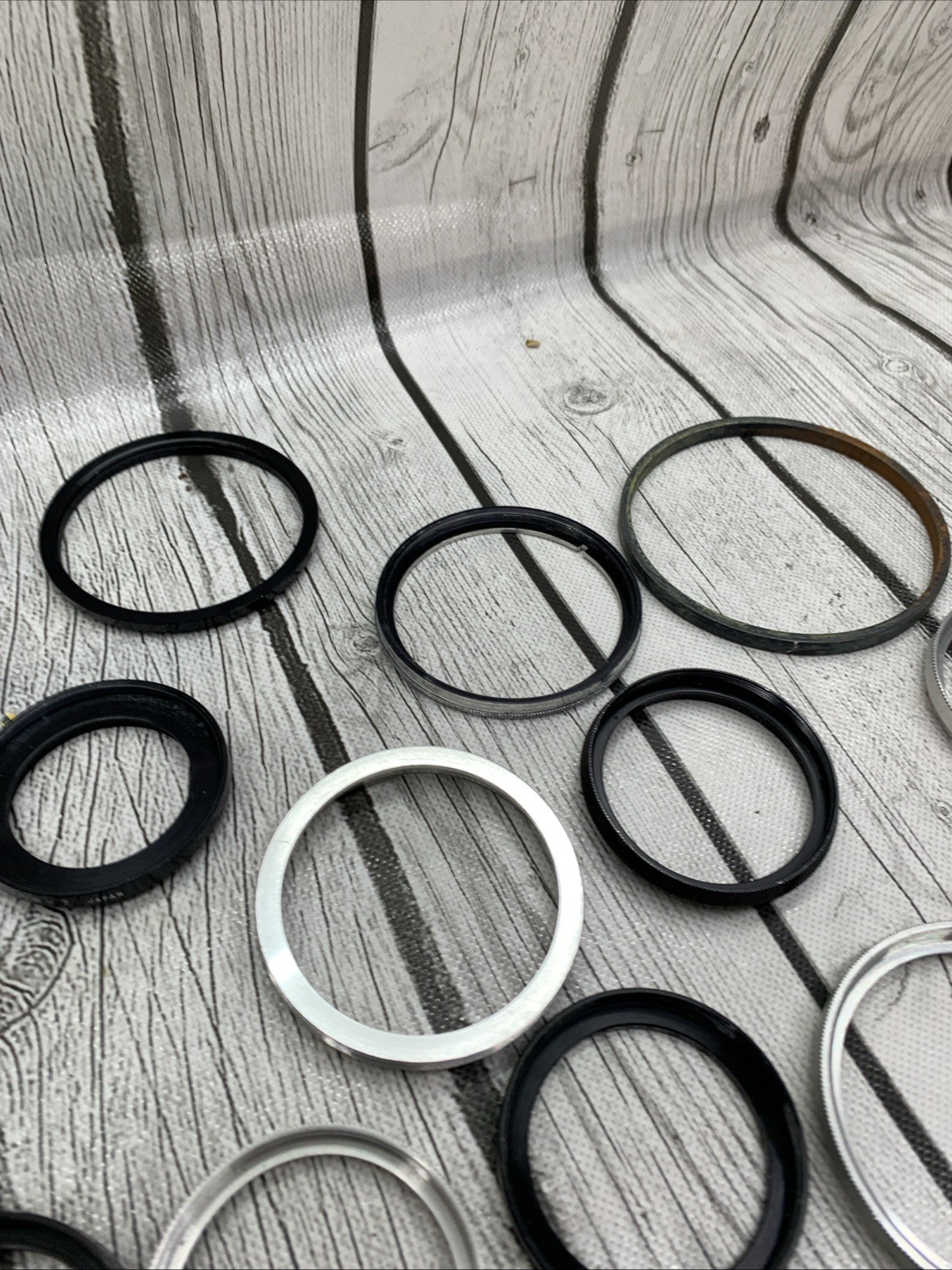 Vintage lot Camera Parts Hoods Caps Lens Adapters 36 pieces