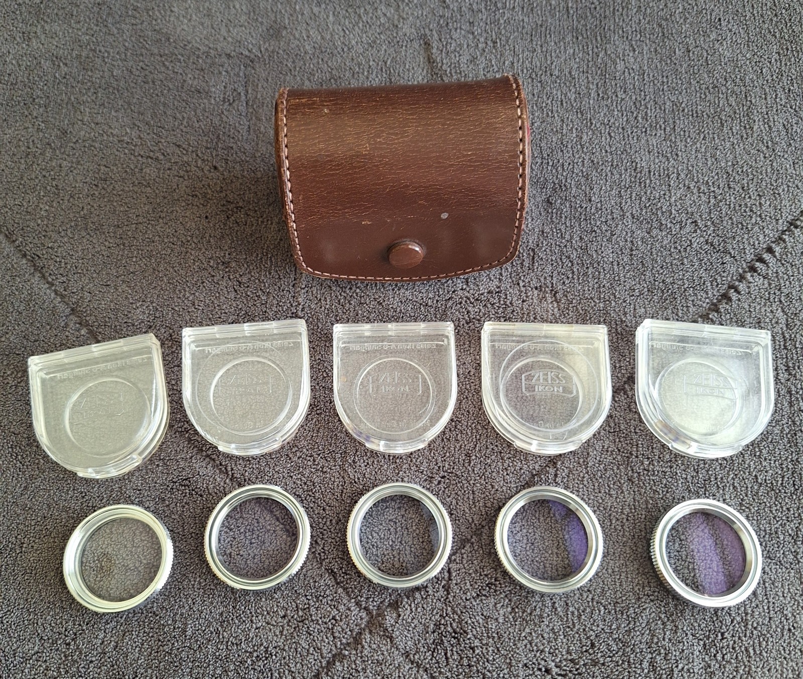 Vintage Carl Zeiss Ikon A G Stuttgart Proxar Lenses Germany Set Of 5