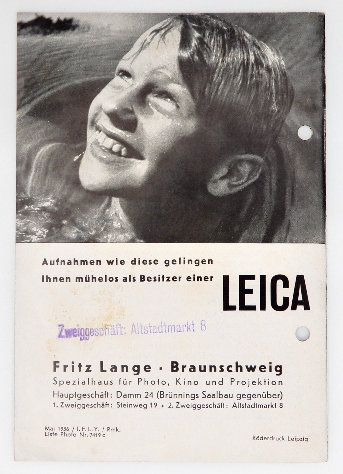 Leica Ernst Leitz-Wetzlar from Leica Standard to IIIA Price List
