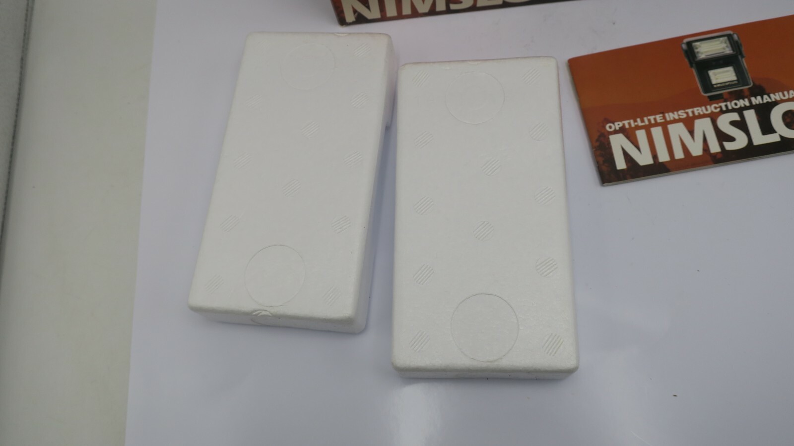 Opti-Lite Flash For Nimslo 35mm 3D camera Box / Manual & Foam Inserts Only