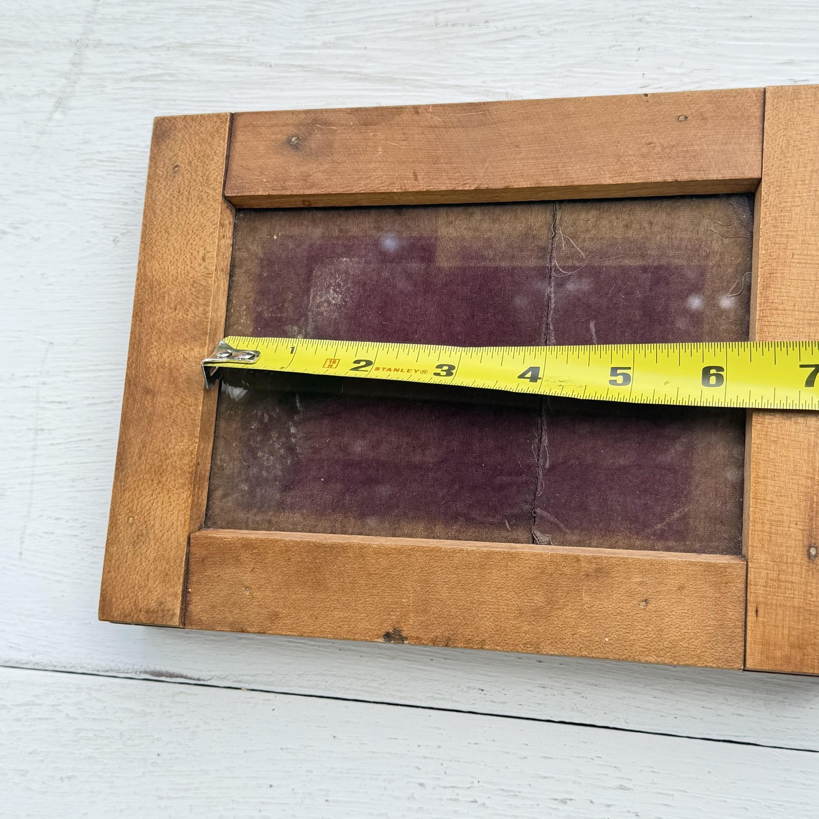 Antique Vintage Century Contact Printing Frame Darkroom Wooden Ground Glass USA