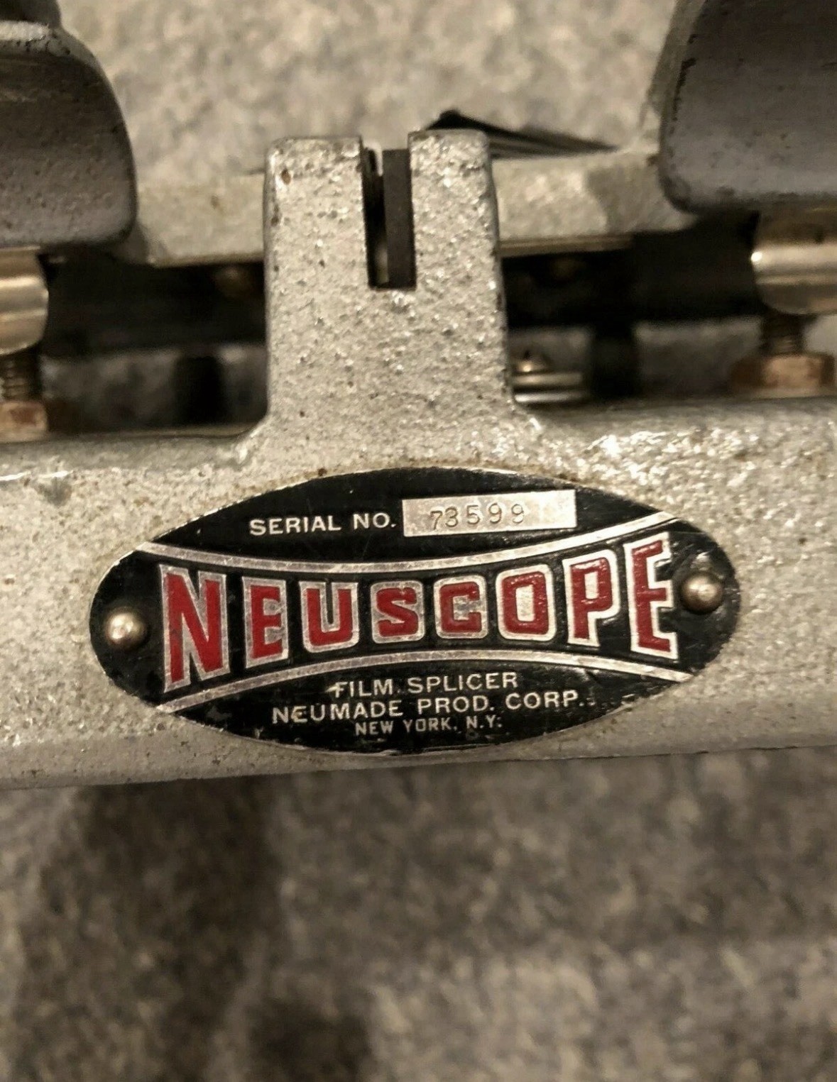 VINTAGE NEUSCOPE FILM SPLICER SERIAL NO. 73598