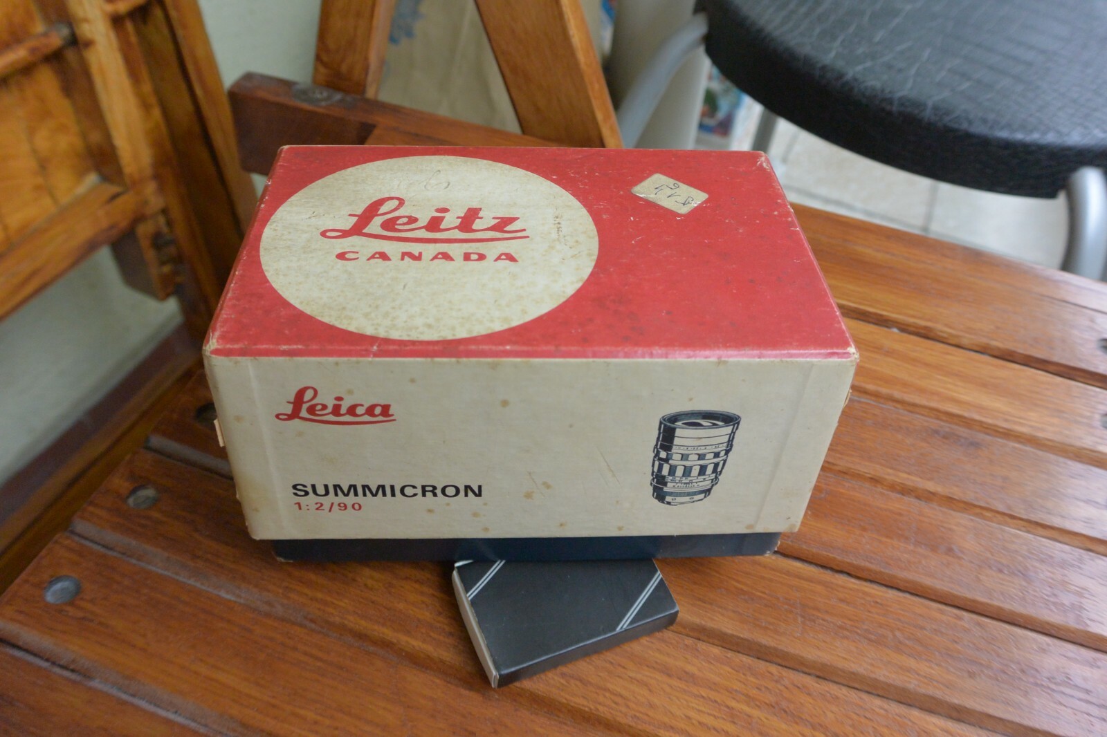 Vintage Leitz Leica Empty Box for 90mm f2 Summicron M Lens , US DUTIES INCLUDED