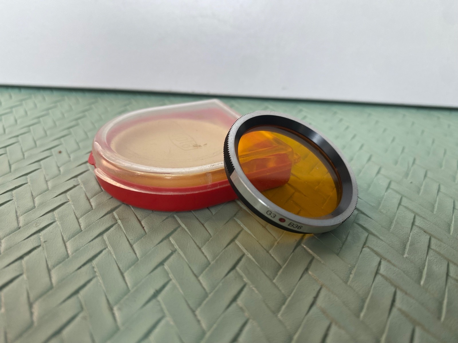 Vintage color filter Flexaret MEOPTA G3 B36, original accessories,l
