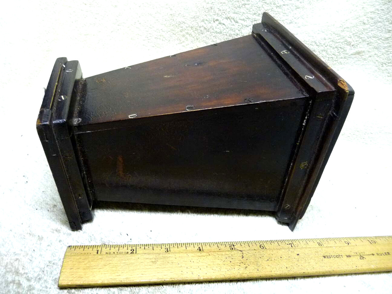 RARE Antique Large Format VIEW Camera WOOD Lens Cone TOP HAT Extension.Close Up?