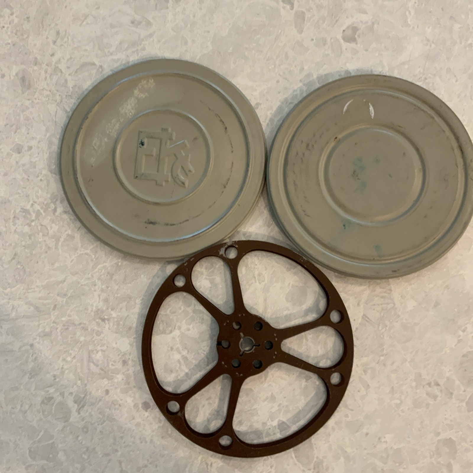 Vintage Kodak 8mm Metal 5” Reel With Metal Carry Case