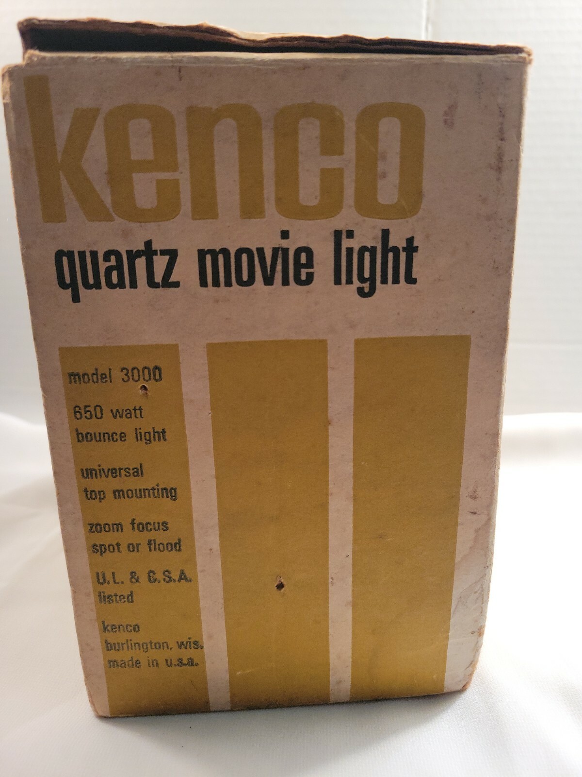 Vintage Kenco Super 8 Quartz Movie Light 3000