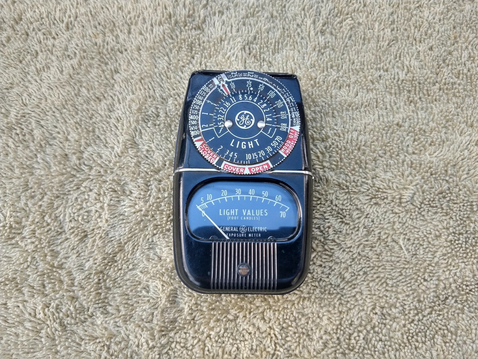 Vintage General Electric GE Exposure Light Meter Type DW 58