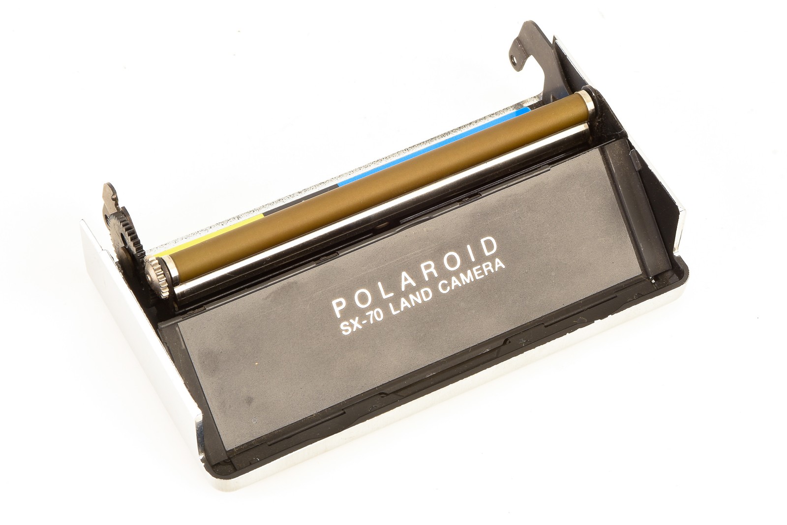 Polaroid SX-70 Camera Replacement Part – Silver – Front Bottom Cover V25