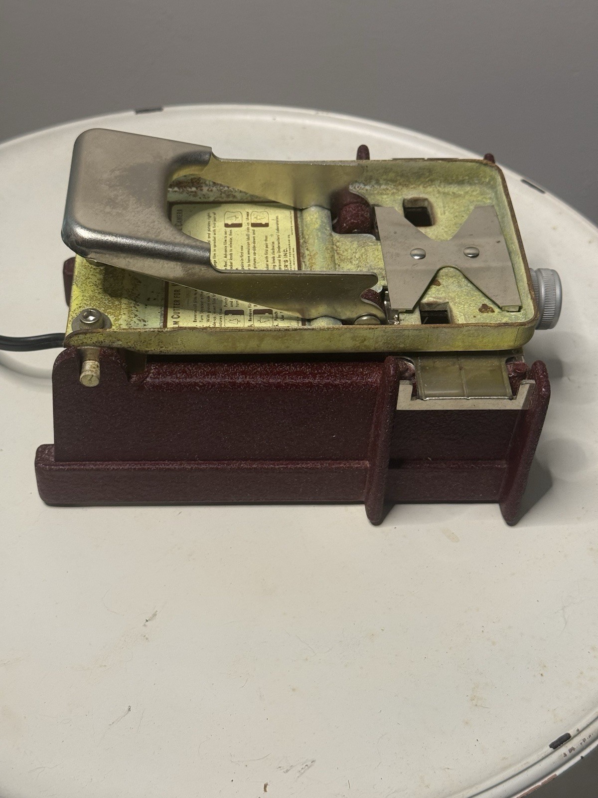 Vintage 1952 Sawyer’s View-Master Personal Film Cutter Model A Box Manual Works