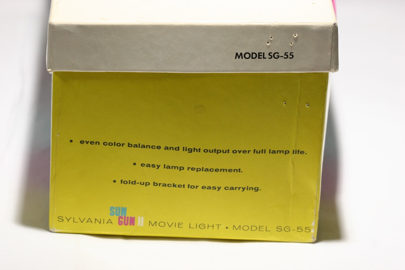 Vintage Sylvania Sun Gun II Movie Light Model SG-55 W/ Box