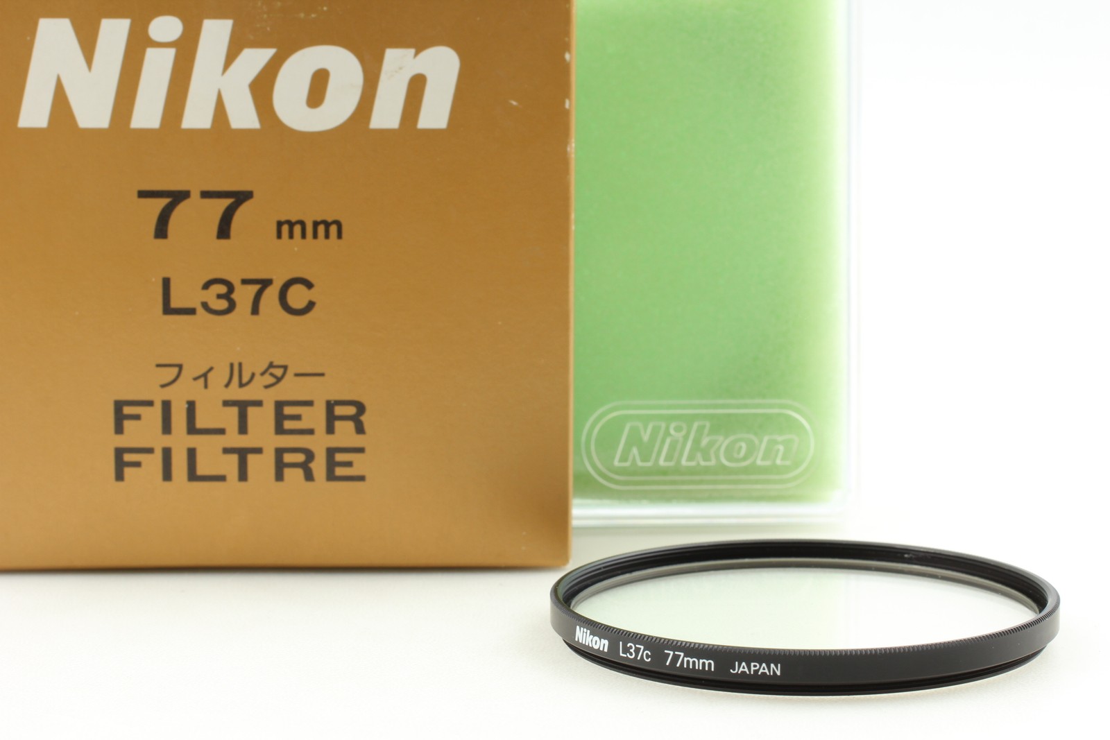 [Exc+5] Nikon Lens Filter L37c UV 77mm From JAPAN