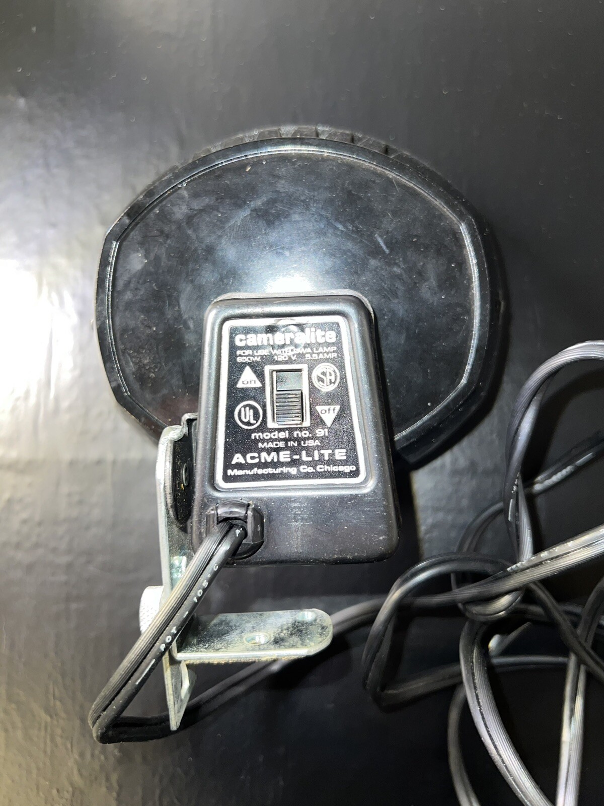 VINTAGE ACME-LITE CAMERALITE #91 DWA Top Mount.Super 8 Cameras Spotlight TESTED