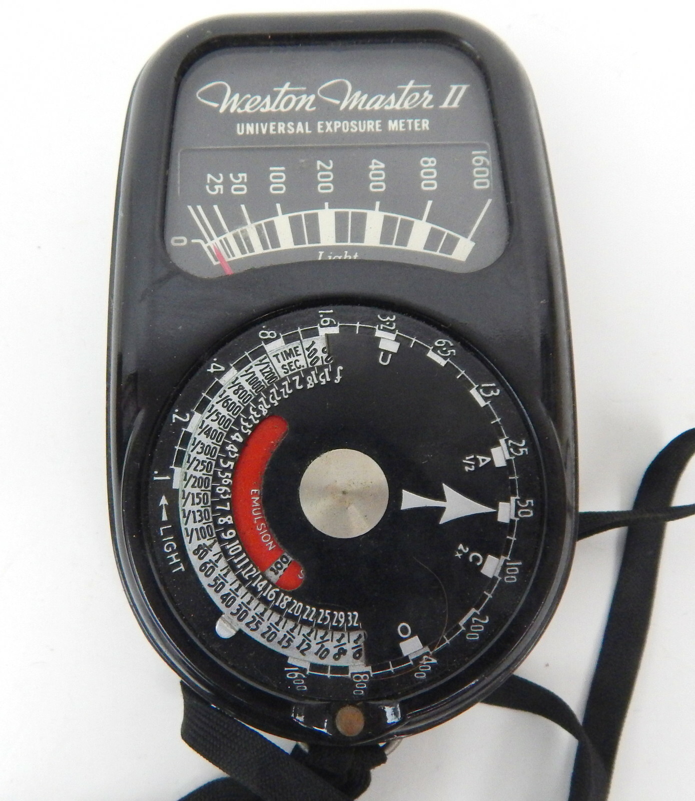 1R WESTON MASTER II Universal Exposure Light Meter w/ Case Model 735 Works