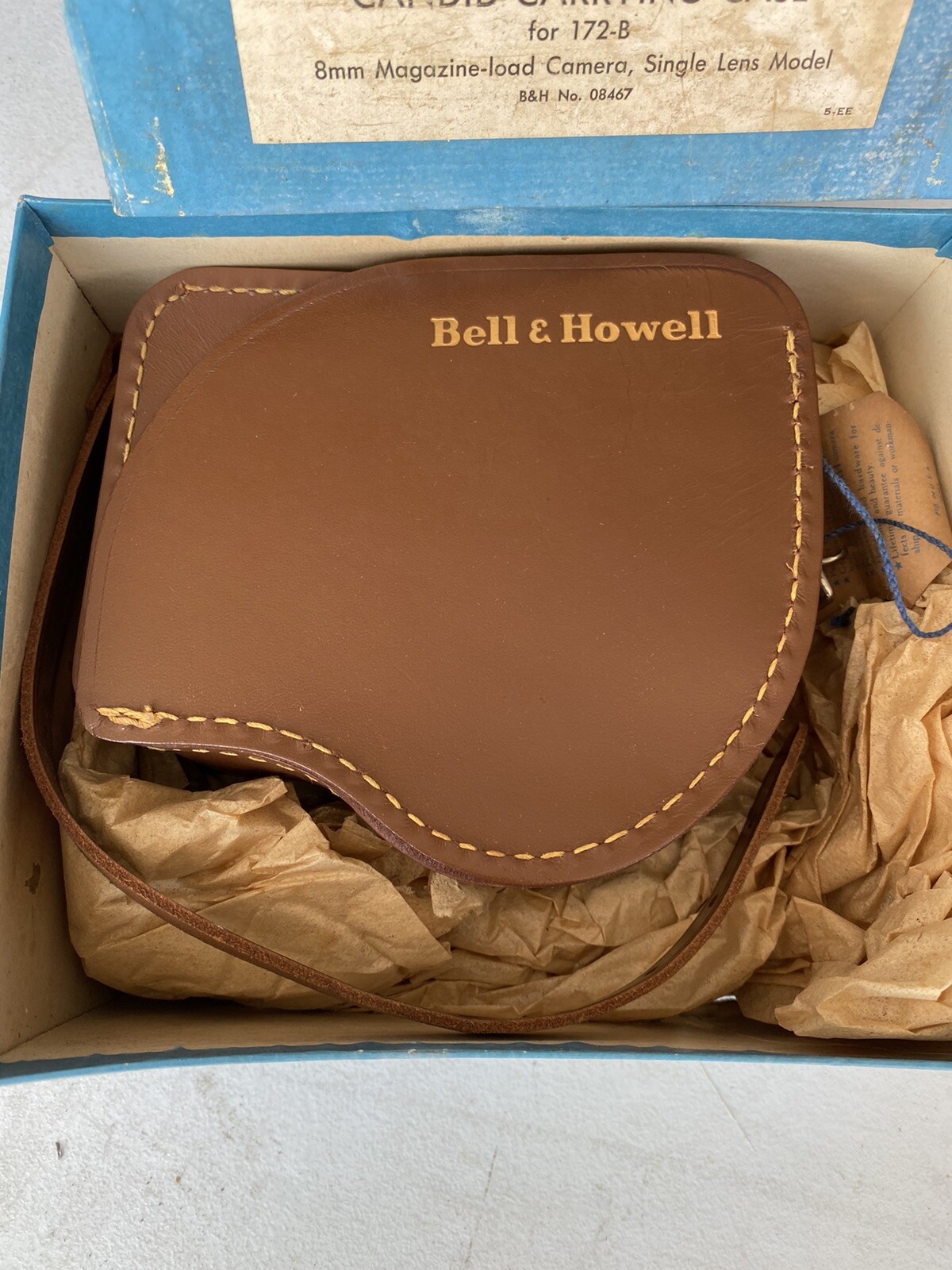 Vintage Bell & Howell Candid Carrying Case For 172-B Camera 08467 NOS
