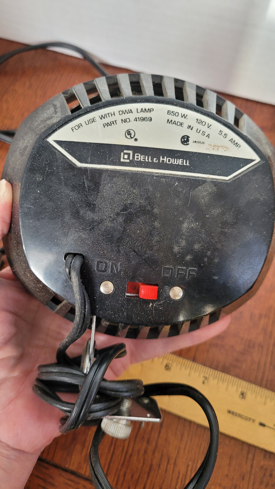 Bell & Howell Super 8 Movie Light #41969 untested with box