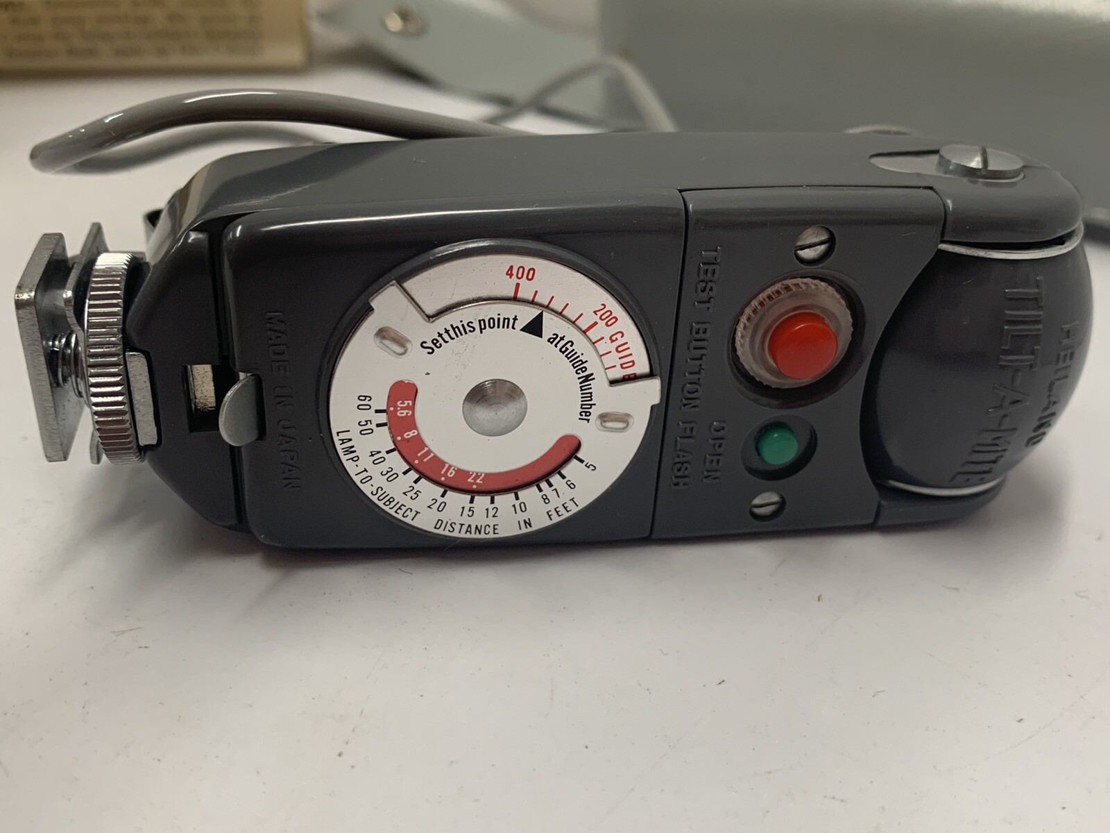Vintage Honeywell Tilt-a-Mite Flash Unit With Original Papers & Box – EXCELLENT!