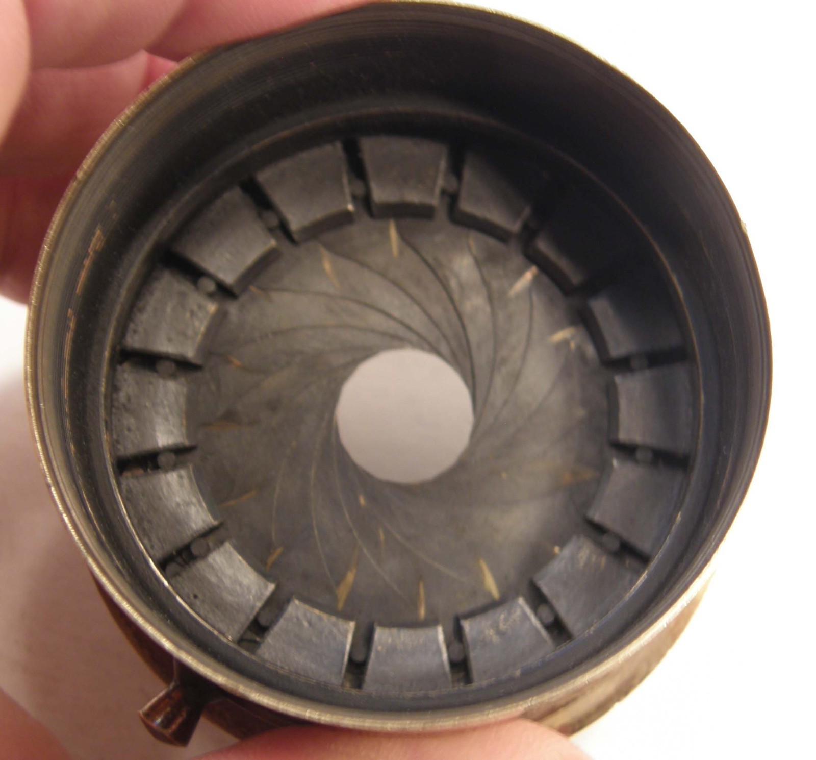 VINTAGE BRASS MOUNT ONLY 12in/1:8 ROSS LONDON No 6118 4 HOMOCENTRIC LENS AS-IS