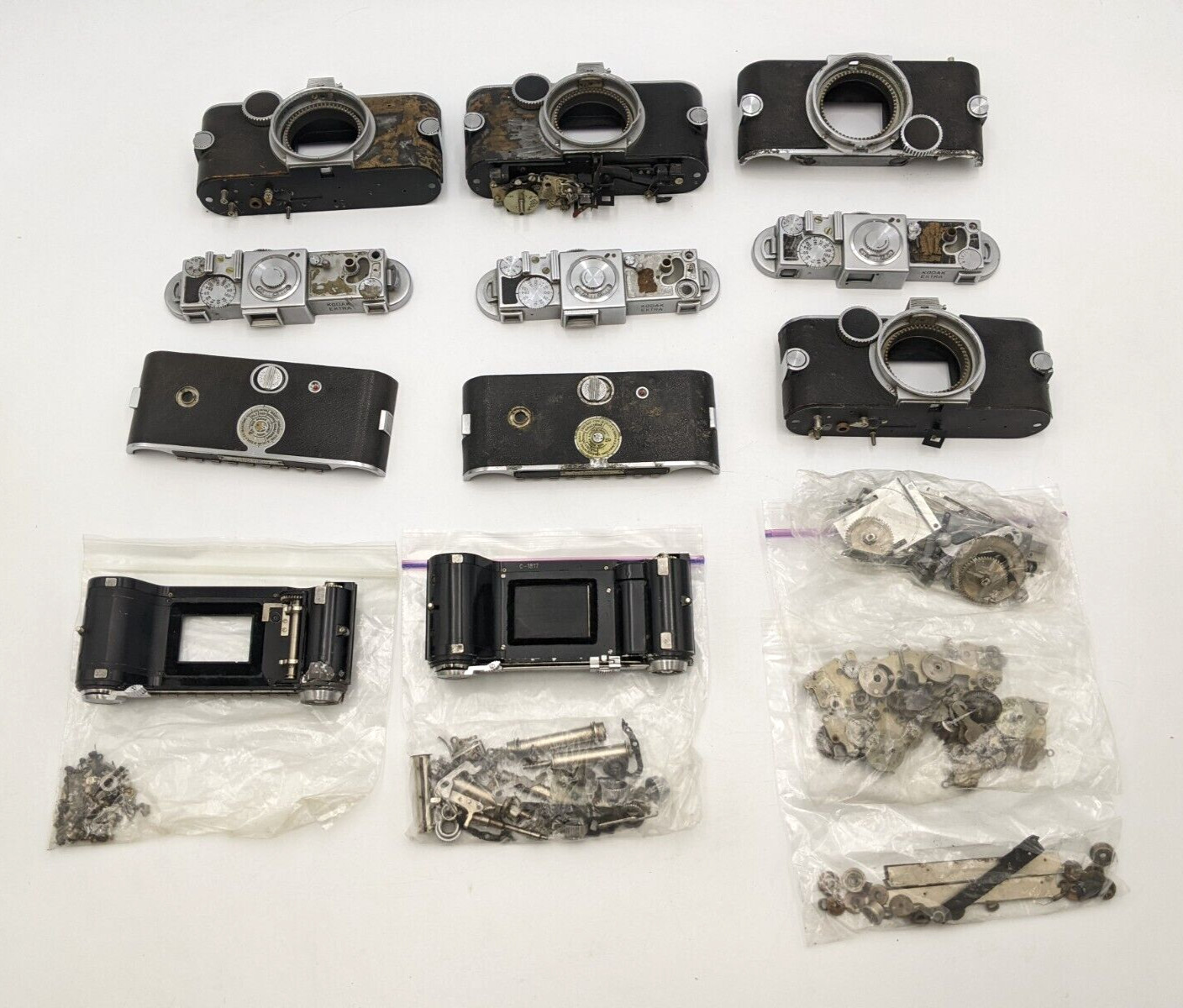 Kodak Ektra 35mm Rangefinder Camera Parts For Refurbish Accessories Vintage